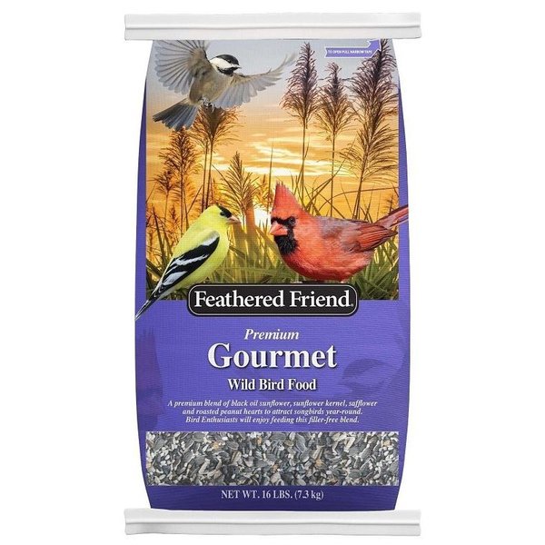 Feathered Friend Gourmet Wild Bird Food, Premium, 16 lb Bag 14166